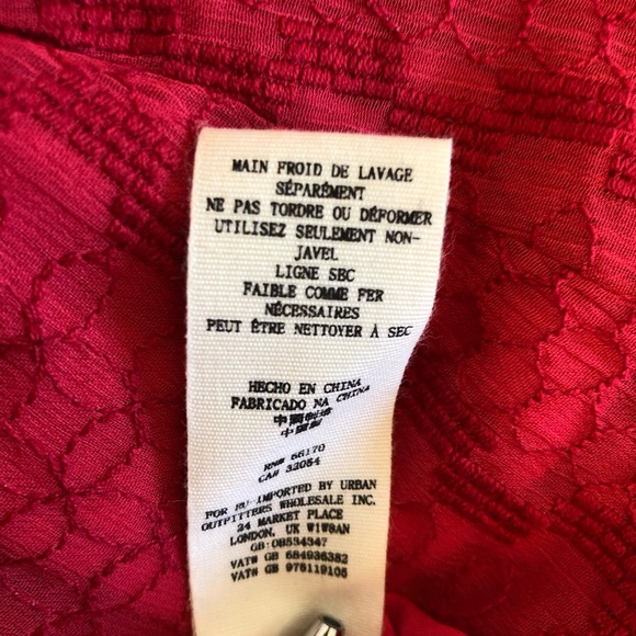 Free People Wherever You Go Red Eyelet Mini Dress - Picture 14 of 14